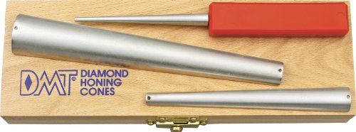 DMT DCKF Diamond Cone Kit Fijn in Houten Doos - Mes Slijper - Zilver