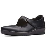 Clarks Hope Henley Mocassins voor dames, zwart.