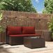 Maison Exclusive - Salon de jardin 3 pièces avec coussins, en rotin synthétique marron
