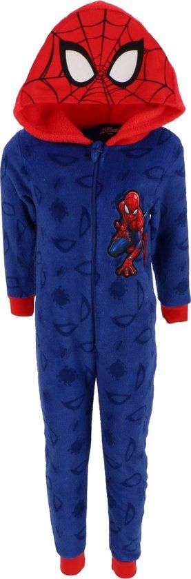 4KidsOnly Mister License Spiderman Onesie - Maat 110/116 - Polyester - Blauw - Jongens