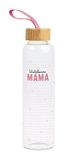 Grafik Werkstatt Drinkfles van glas met grappige spreuk | met handvat lus | 550 ml | Wereldbeste Mama
