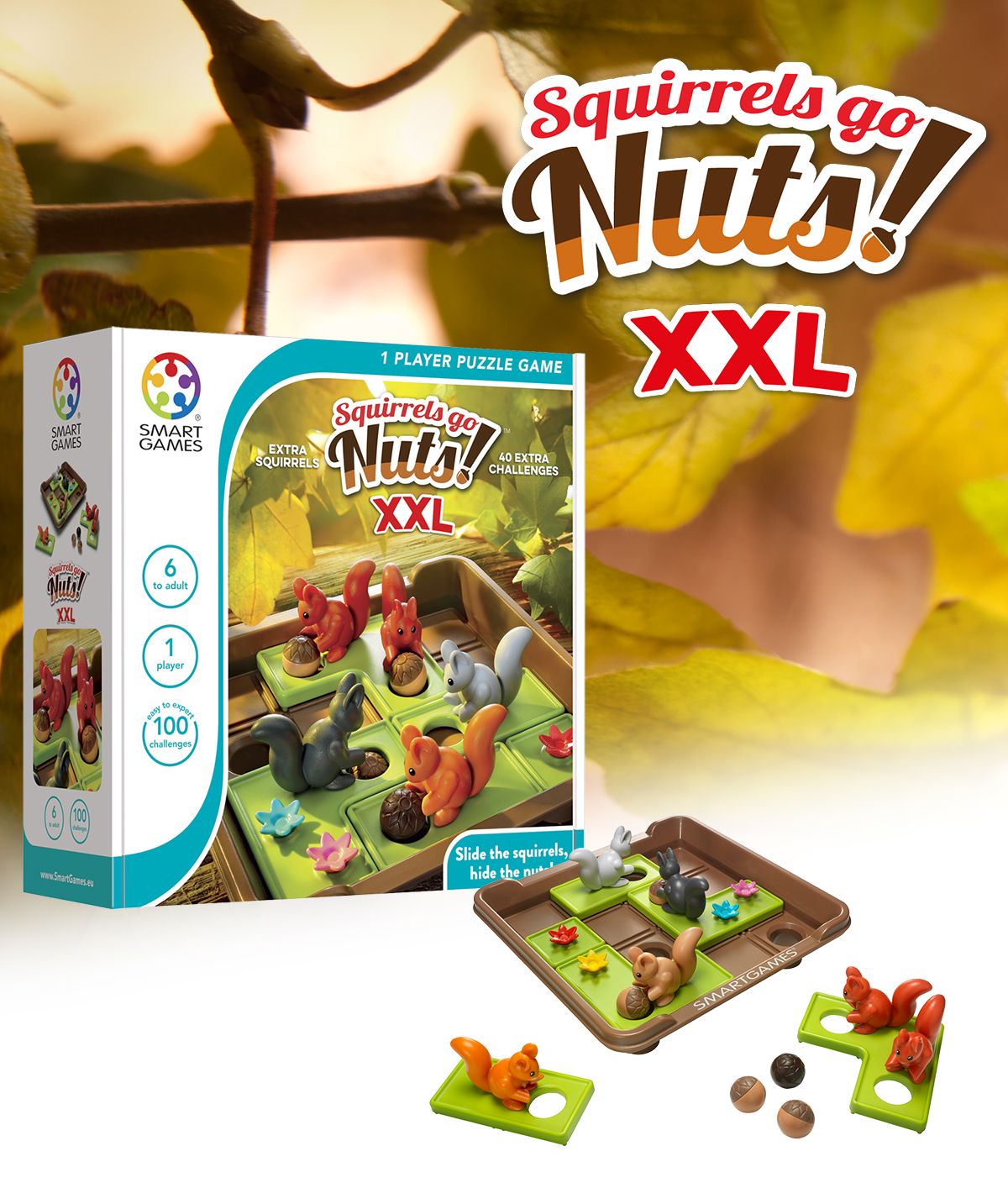 Smart Games Squirrels Go Nuts XXL - Bordspel - 6+ jaar