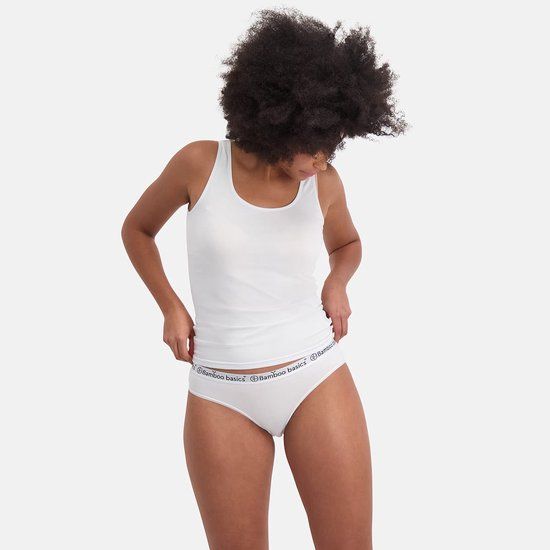Bamboo Basics Witte Slips Yara - 3-pack - Maat XL - Bamboe Ondergoed Dames