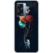 Cosmonaute aux ballons Bedrukt siliconen hoesje compatibel met Oppo A77 5G, Oppo A57 4G, Oppo A57 5G