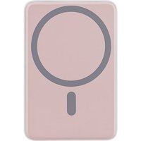 TnB Draadloze voedingsbank MagSafe compatibel Li-pol 5000 mAh 20 Watt 3 A Turbo Fast Charge (USB-C) roze