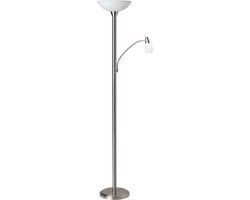 Brilliant LUCY - Staande leeslamp - Chroom