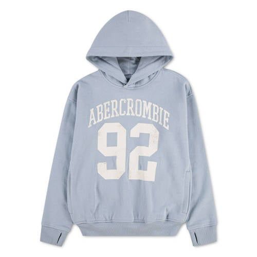 Abercrombie & Fitch hoodie blauw Sweater Printopdruk - maat 158-164