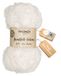 Halbach Seidenbänder Pluizige wol om te breien, bol van 50 g, breedte: 1 cm, kunstbontgaren om te knutselen, kleur: natuurwit