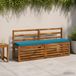 vidaXL - 1-delig - Coussin de banquette - VUGHT - 100% - Polyester - Bleu clair