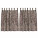 vidaXL Rideaux en velours 2 pièces Cappuccino 140 x 140 cm Velours