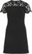 VILA VICLARA S/S O-NECK SHORT DRESS/KA Zwart Dames XS