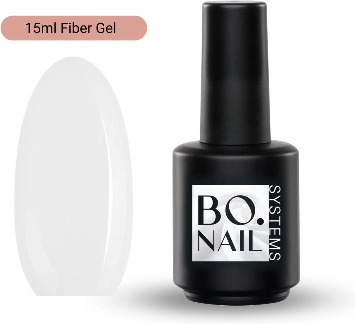 GUAPÀ Fiber Gel | Fiberglass Nails | BIAB | Builder Gel | Gellak | White 15 ml