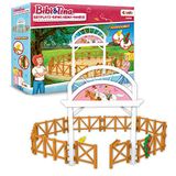 CRAZE Bibi & Tina Reitarena voor paardenfiguren, speelset, Martinshof, paardenset, paarden, meisjes, cadeau, speelwereld, bibi en Tina speelgoed vanaf 3 jaar, Riding Arena 24058