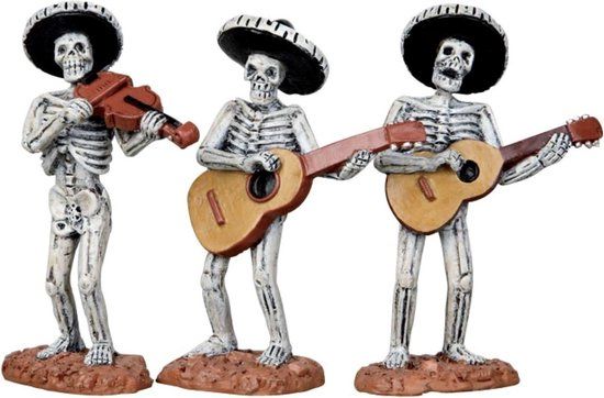 Lemax Skeleton Mariachi Band Set of 3