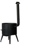 Afgkazanai Cuisinière avec porte, cendrier et cheminée pour chaudière de 12 litres