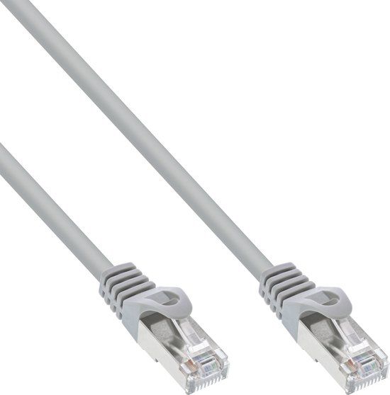 InLine Patchkabel F/UTP Cat5e 0.3m - Grijs