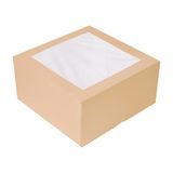 50 Thepack 50 stuks gebakdozen met venster 24 x 24 x 12 cm