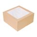 50 Thepack 50 stuks gebakdozen met venster 24 x 24 x 12 cm