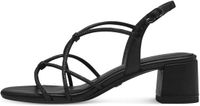 Tamaris Dames Platte Sandalen Zwart