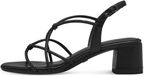 Tamaris Dames Platte Sandalen Zwart