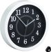 Merkloos Relaxdays Wandklok rond - Ø 20 cm - Wit