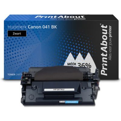PrintAbout Huismerk 041 BK Zwart Toner | Compatibel met Canon i-SENSYS LBP312X & MF525x | 10.000 Pagina's