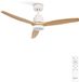 Create WIND STYLANCE M Plafondventilator met licht, afstandsbediening, 40W, 132cm, Wit/Houtlook