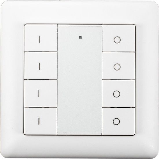 EcoDim Draadloze Zigbee Schakelaar - 4 Groepen - Wit