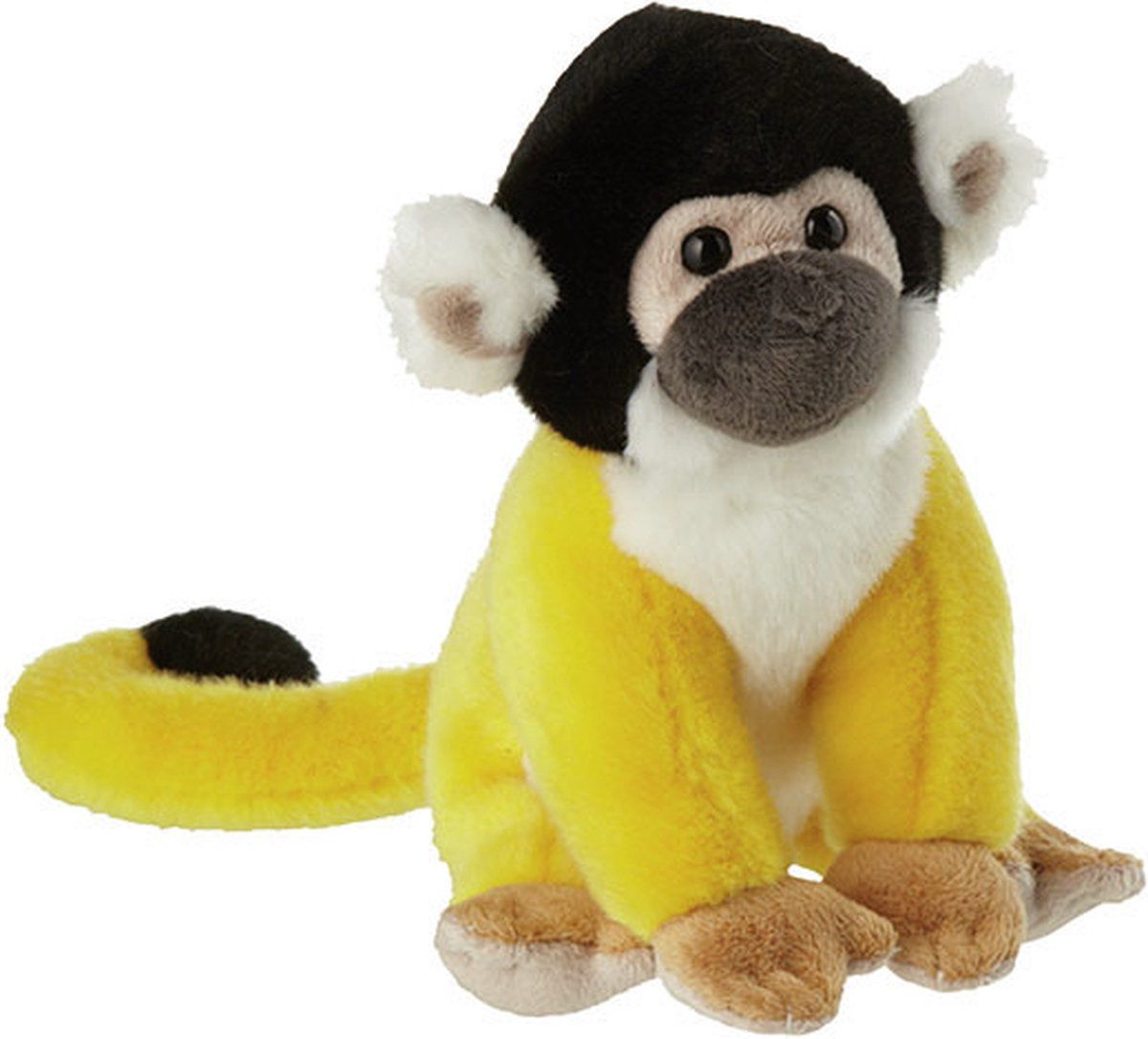 Nature Planet Pluche Squirrel aapje geel knuffel 18 cm - Apen Knuffeldier