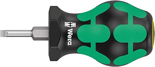 Wera 05008840001 335 Stubby/carburateurschroevendraaier, 0,6 x 3,5 x 24,5 mm