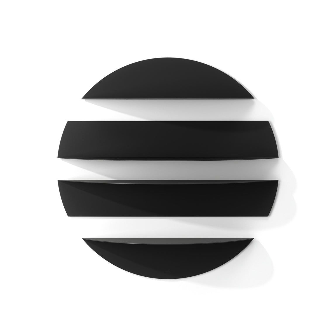 Umbra Solis Round Metal Wall Shelf - Black