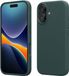 kwmobile telefoonhoesje geschikt voor Apple iPhone 17 - Hoesje met siliconen coating - Smartphone case in blauwgroen