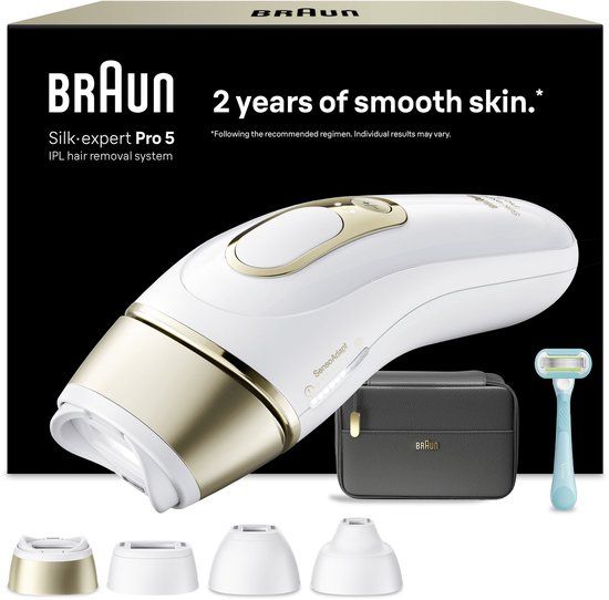 Braun Silk·expert Pro 5 PL5431 - IPL ontharingsapparaat - Haarverwijdering Voor Thuis - 4 Opzetstukken