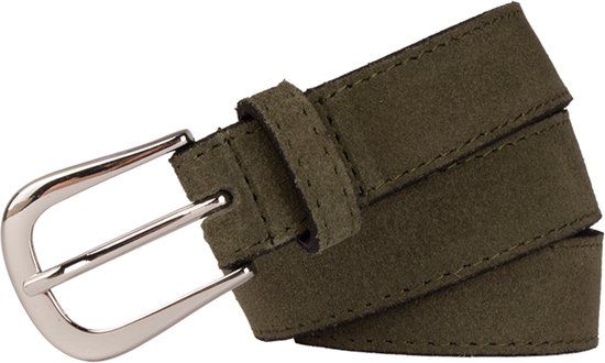 Legend Dames - Leren riem - Groen - 90 cm
