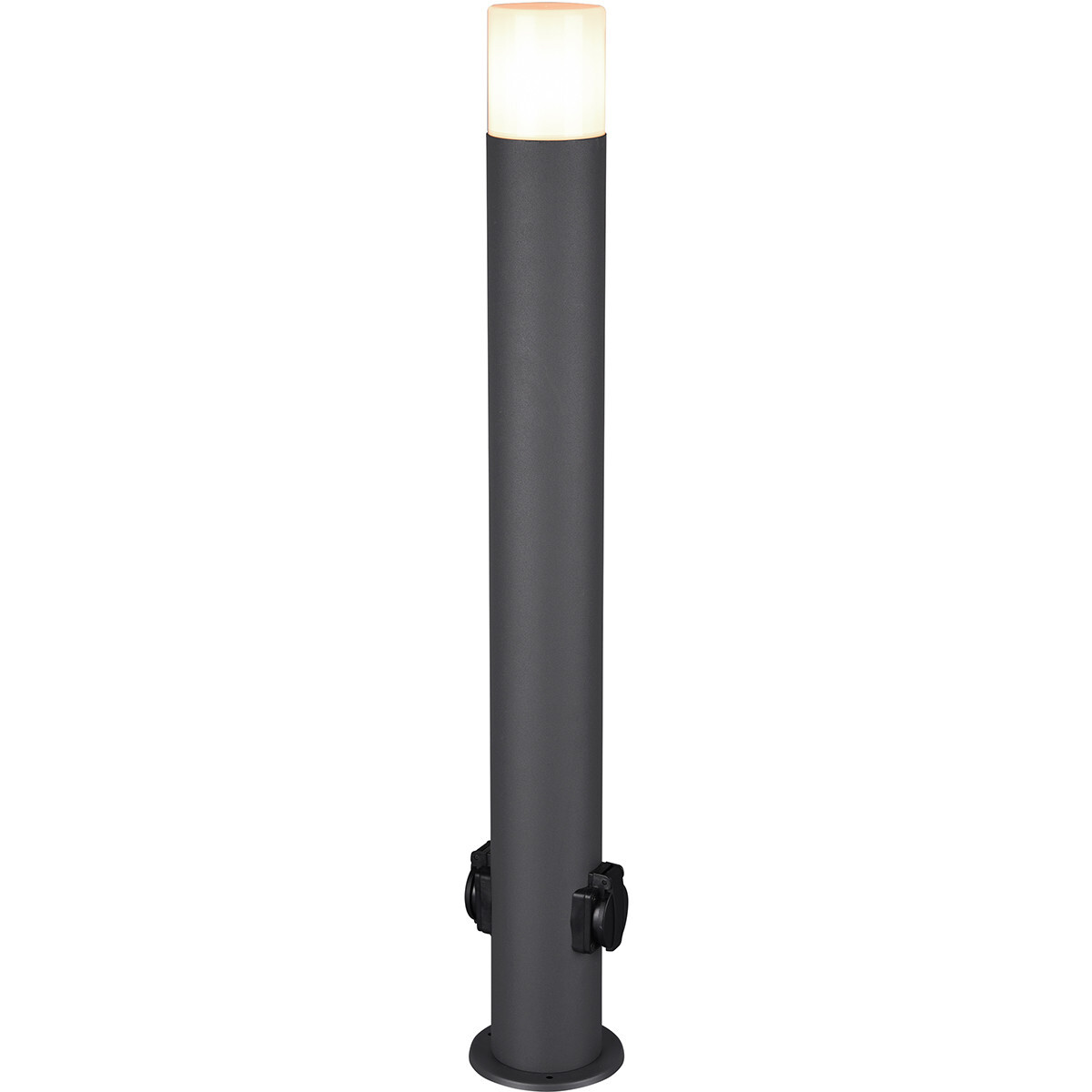 BES LED LED Tuinverlichting - Buitenlamp met Stopcontact - Trion Hosina XL - Staand - E27 Fitting - Mat Zwart - Aluminium