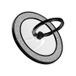 Icecat Porte-bague magnétique scintillant - Compatible MagSafe - Noir