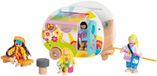 Goki Houten Happy Campers Caravan Speelgoed