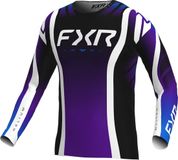 FXR Helium Infinity Motorcross trui Zwart/wit/paars Maat L