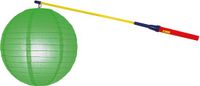 Lampionstokje 50 cm - met lampion - vert - D25 cm