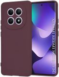 Techsuit Hoesje geschikt voor Xiaomi Redmi Note 15 4G/5G / Xiaomi Poco M8 - Soft Flex Silicone Back Cover - Plum Red