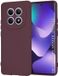 Techsuit Hoesje geschikt voor Xiaomi Redmi Note 15 4G/5G / Xiaomi Poco M8 - Soft Flex Silicone Back Cover - Plum Red
