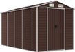 vidaXL Tuinhuis Bruin 191x385x198 cm Gegalvaniseerd Staal