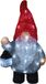 Christmas Decoration Kerstverlichting figuur - gnome/dwerg - 21 x 13,5 x 39 cm - LED