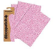 Clairefontaine C533O Decopatch papier, 3-pack roze met giraffenmotieven