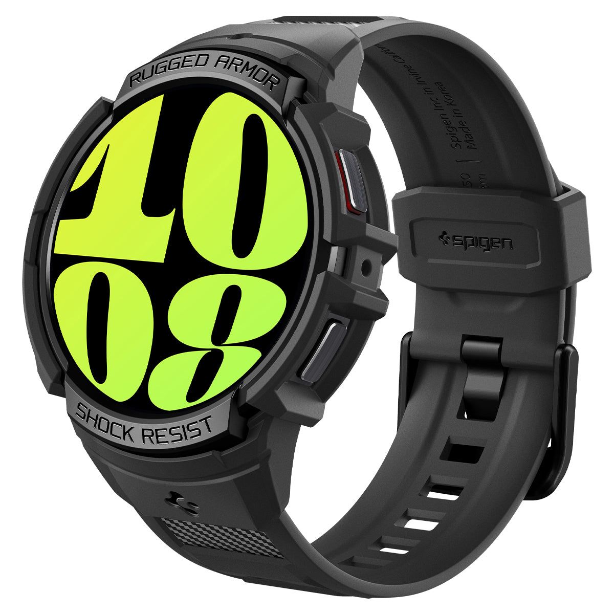 Spigen Rugged Armor Pro Case - Black - for Samsung Galaxy Watch 6 (44mm) - TPU