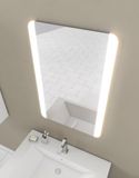 AURLANE Miroir salle de bain LED auto-éclairant BORDER LINES 70x45