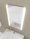 AURLANE Miroir salle de bain LED auto-éclairant BORDER LINES 70x45