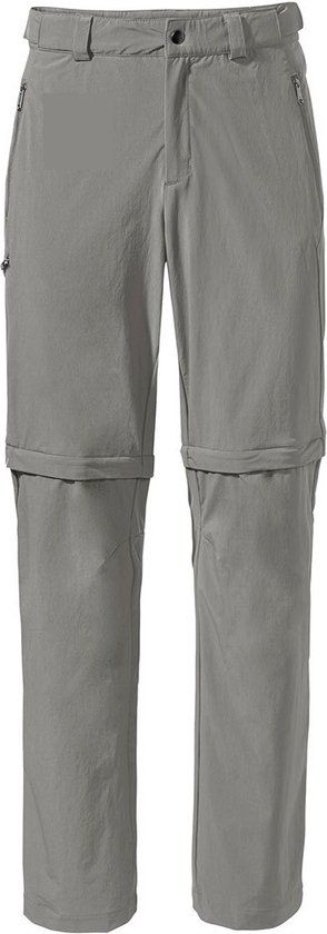 Vaude Farley Stretch III Convertible Pants - Men - Stone Grey - Size 54 Long
