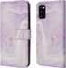 iMoshion Book Case hoesje voor Samsung Galaxy A41 - Paars / Purple Marble - met pasjeshouder