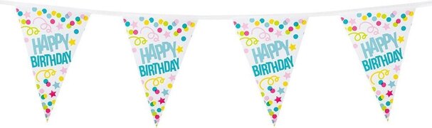 Boland - Happy Birthday Slingers Confetti - 6 meter